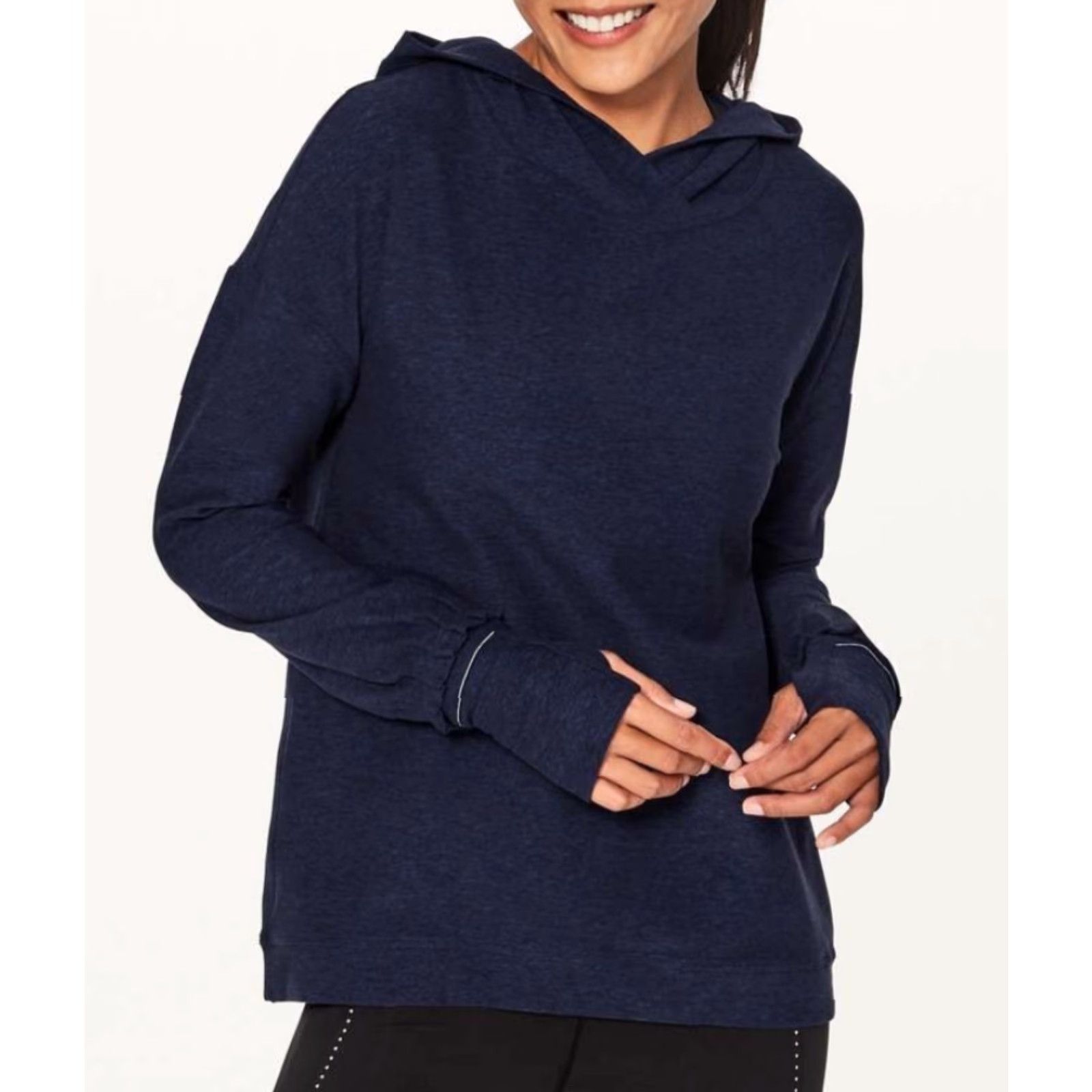 Lululemon Lululemon Women’s Extra Mile Hoodie Heathered Hero Blue M Shirt Adult Women Hoodie City Sports Size M / US 6-8 / IT 42-44 - 2 Thumbnail