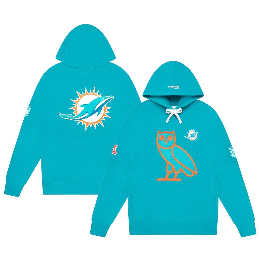 Drake OVO x NFL Miami Dolphins OG Owl Hoodie Size US M / EU 48-50 / 2 - 2 Thumbnail