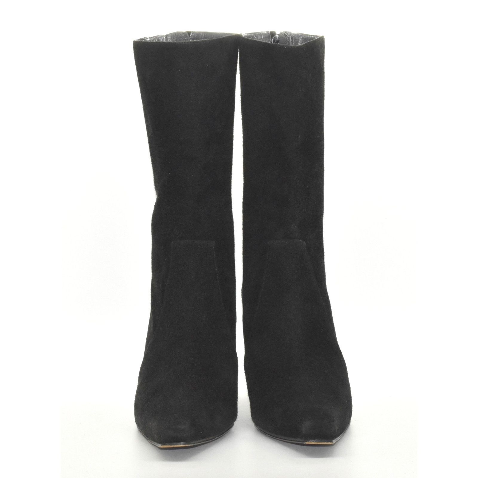 Stuart Weitzman STUART WEITZMAN Black Suede Back Zipper Mid Calf Boots Sz 6M Size US 6 / IT 36 - 3 Thumbnail