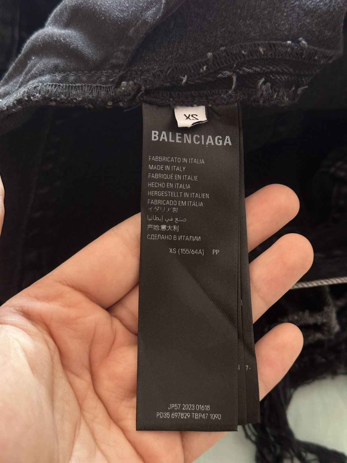 Balenciaga [XS] Fall22 The Lost Tape Gray flared jeans Size US 31 - 10 Thumbnail