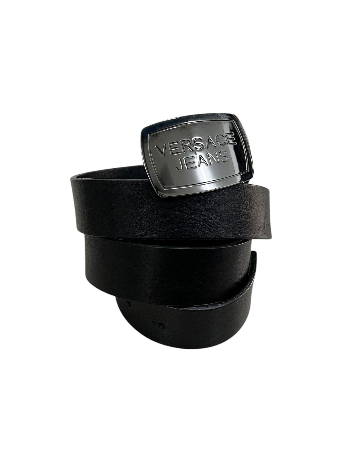 Versace Jeans Buckle Leather Belt