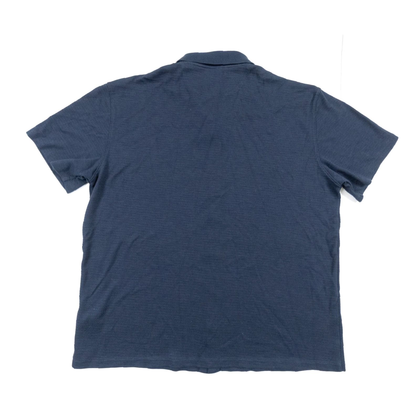 Vince Vince Shirt Mens 2XL Blue Button Down Short Sleeve Knit Luxury Collared Shirt Size US XXL / EU 58 / 5 - 4 Thumbnail