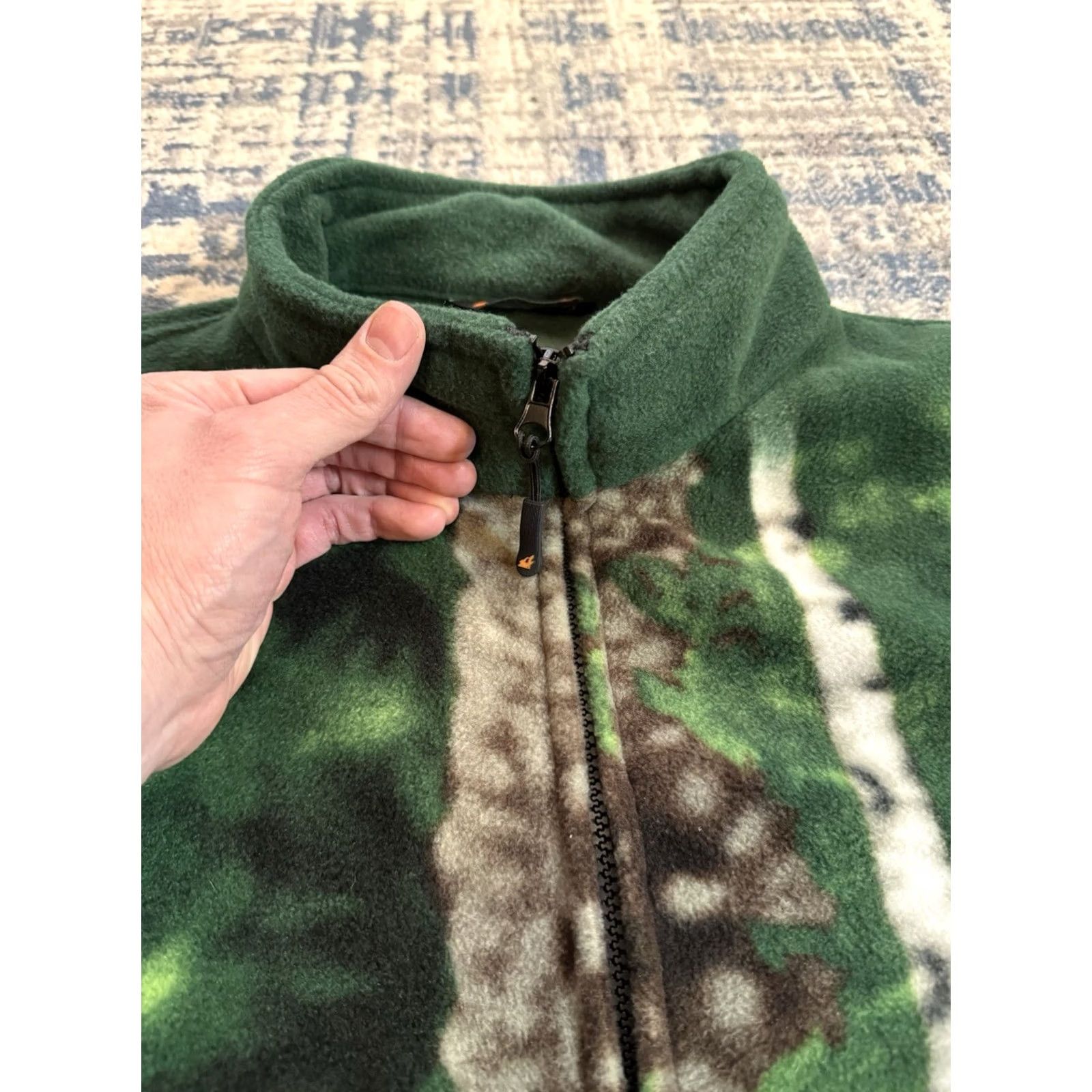 Vintage WildKind Heavyweight Fleece Jacket Green 2XL Mens Winter Casual Size US XXL / EU 58 / 5 - 3 Thumbnail