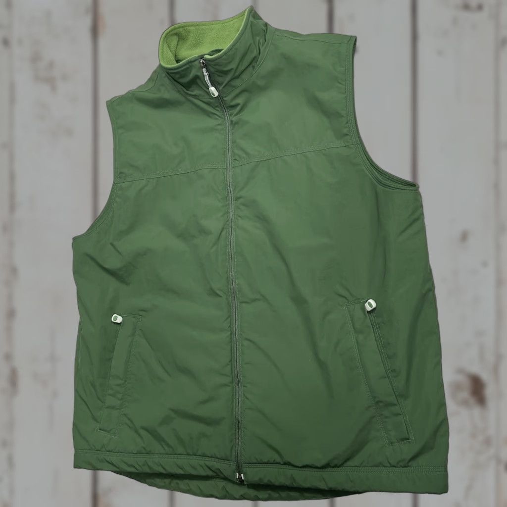 Vintage VINTAGE LL Bean Vest Mens XL Tall XLT Green Nylon Fleece Lined Full Zip Outdoors 0BDR5 Size US XL / EU 56 / 4 - 1 Thumbnail