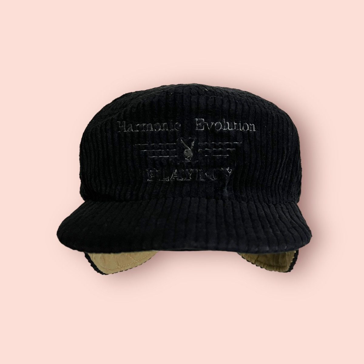 Playboy VINTAGE PLAYBOY EAR FLAP CORDUROY TRAPPER HAT Size ONE SIZE - 11 Thumbnail