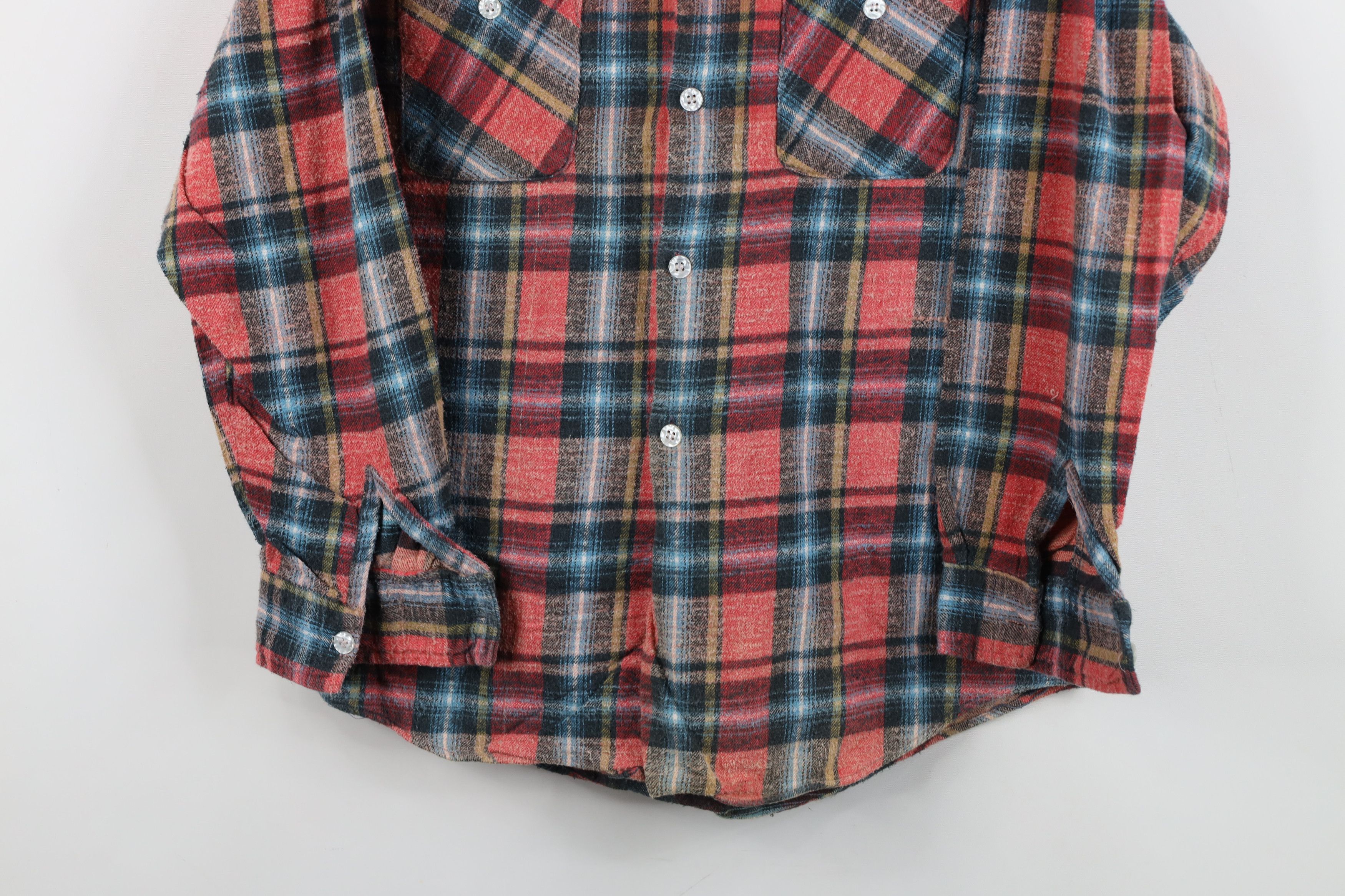 Vintage Vintage 70s Streetwear Flannel Collared Button Shirt Size US M / EU 48-50 / 2 - 3 Thumbnail