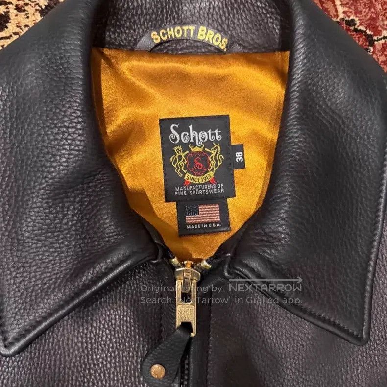 Schott Deerskin straight leather coat Size US M / EU 48-50 / 2 - 3 Thumbnail