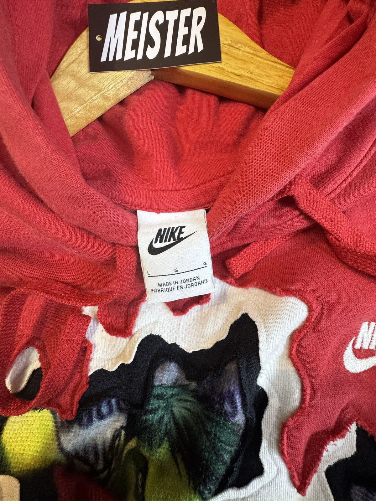 Nike Reworked 1 of 1 Nike Hoodie Size US L / EU 52-54 / 3 - 4 Thumbnail