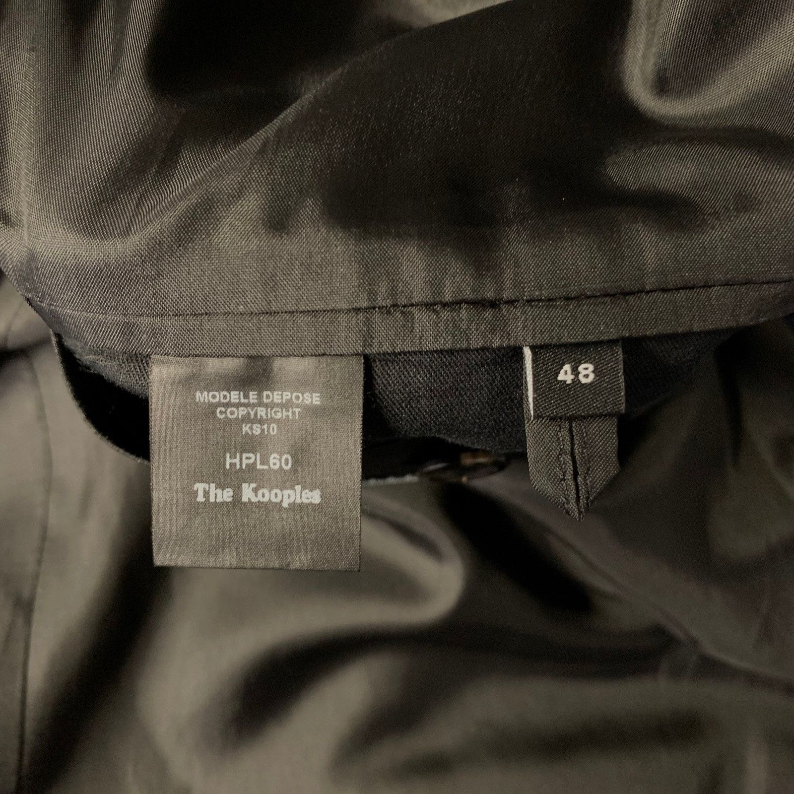 The Kooples THE KOOPLES Size 38 Black Solid Cotton Military Coat Size US M / EU 48-50 / 2 - 5 Thumbnail
