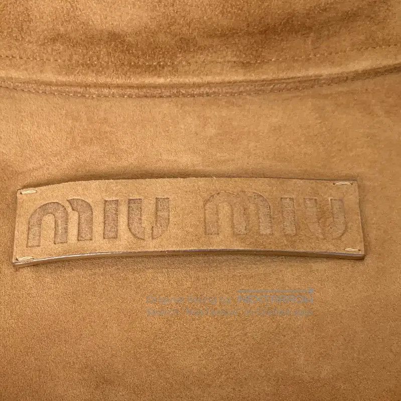 Miu Miu Miu Miu Brown Leather Women's Shirt . Size XS / US 0-2 / IT 36-38 - 6 Thumbnail