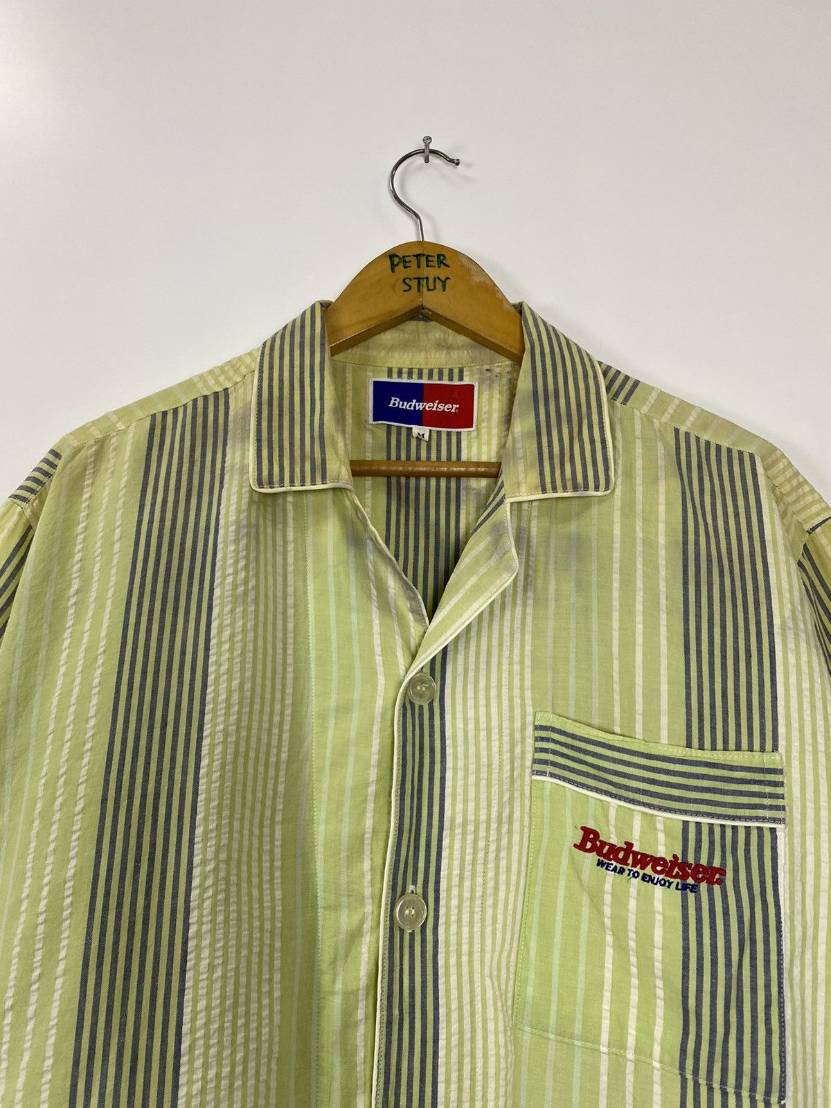 Budweiser × Vintage Vintage Budweiser Button Up Shirt Size US M / EU 48-50 / 2 - 5 Thumbnail