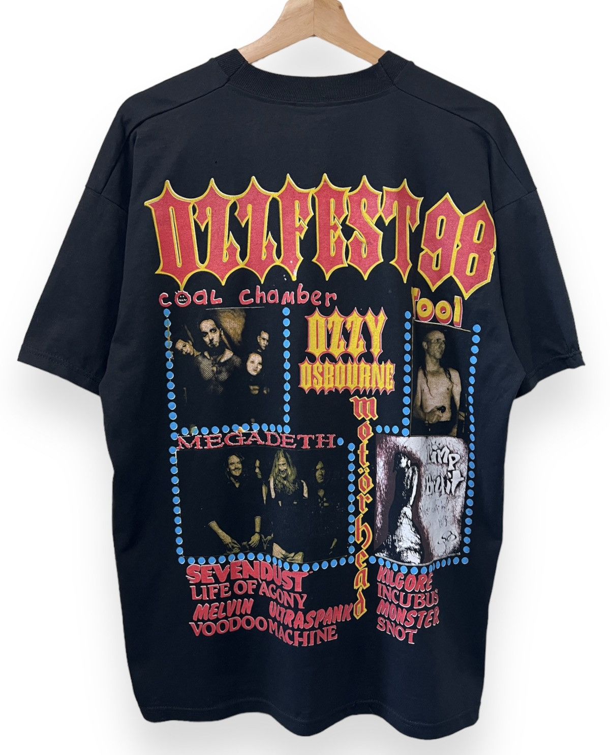 Band Tees × Ozzy Osbourne × Vintage Vintage 1998 Ozzy Osbourne Ozzfest Concert Shirt - XL Size US XL / EU 56 / 4 - 2 Thumbnail