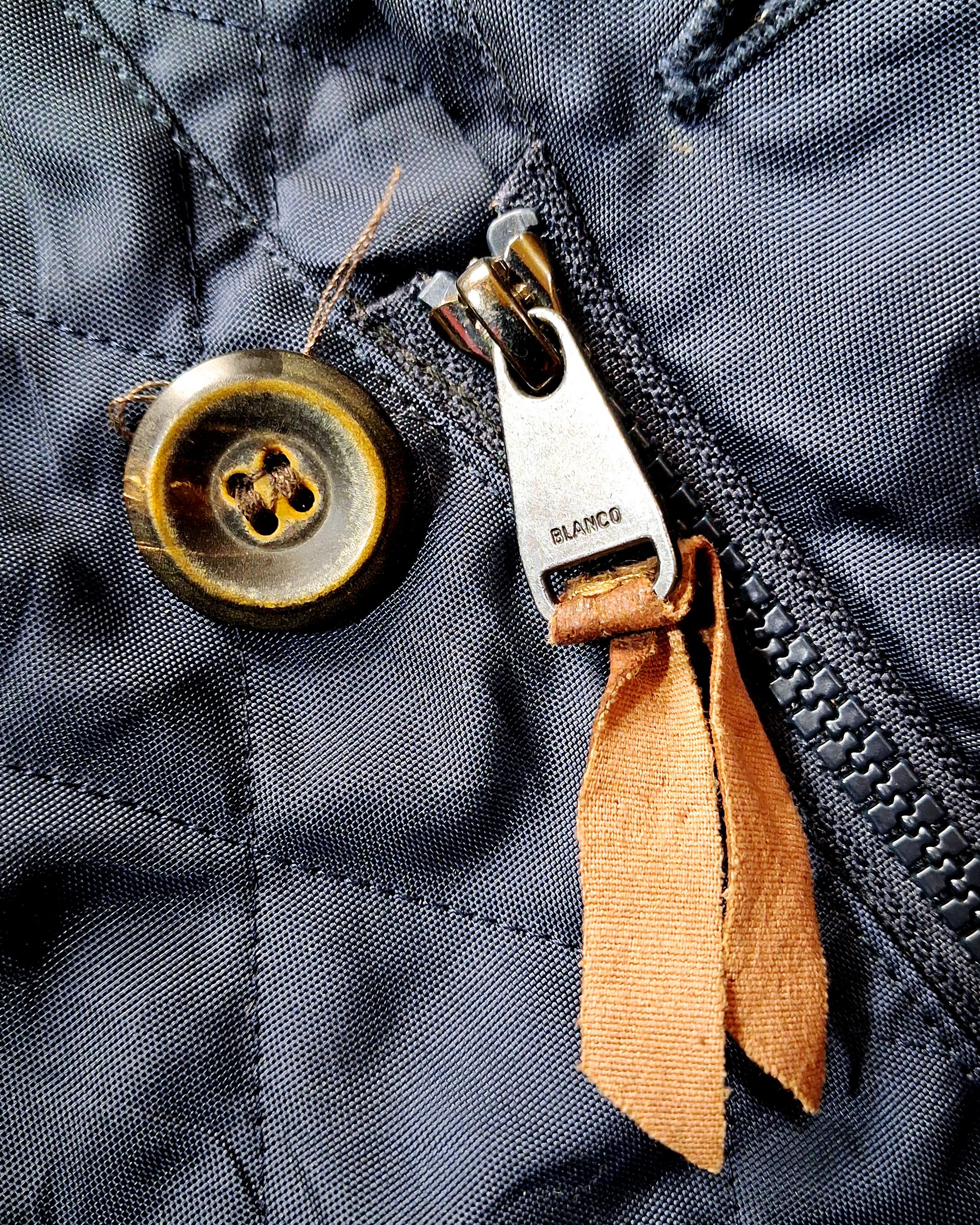 Vintage SERGE BLACO QUILTED JACKET WITH BROWN SUEDE ELBOW PATCHES Size US XL / EU 56 / 4 - 6 Thumbnail