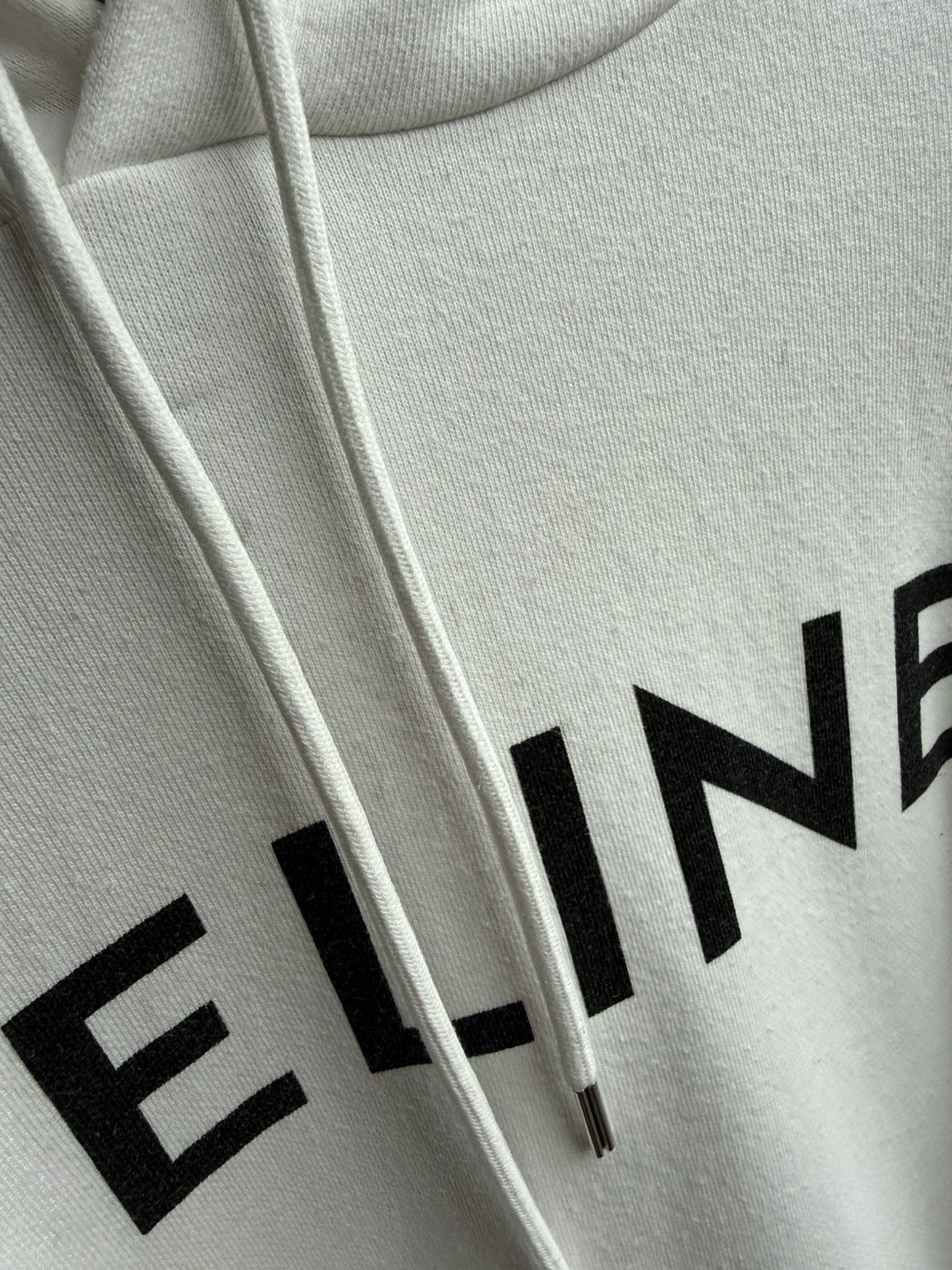 Celine Celine white black logo hoodie Hedi Slimane grail XL Size US XL / EU 56 / 4 - 21 Thumbnail