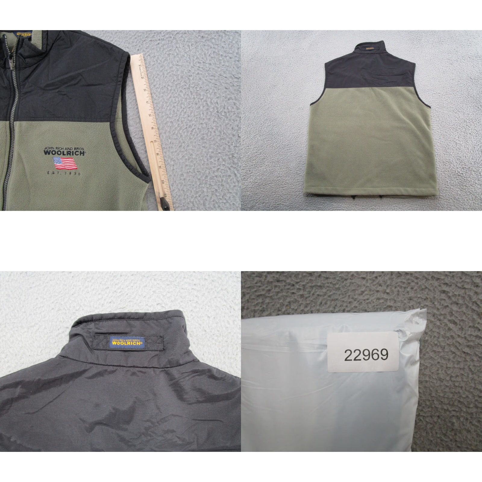 Vintage Woolrich Vest Mens Full Zip Fleece Jacket Size US M / EU 48-50 / 2 - 8 Thumbnail