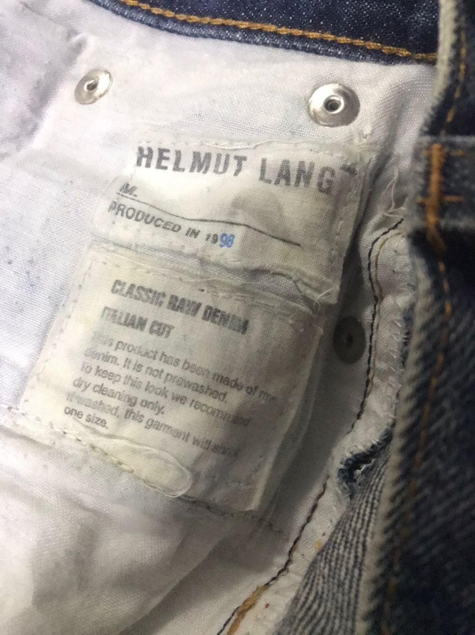 Helmut Lang Vintage Helmut Lang 1998 Denim Jeans Size US 28 / EU 44 - 12 Thumbnail