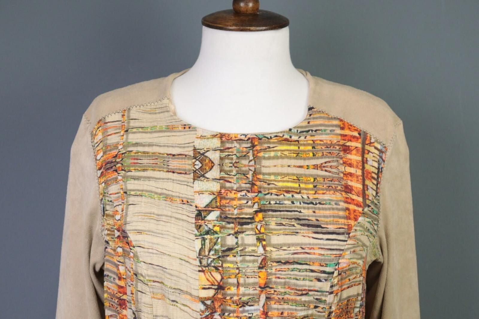 Designer Aventures des Toiles Multicolor Printed A-Line Dress 46 Size M / US 6-8 / IT 42-44 - 4 Thumbnail