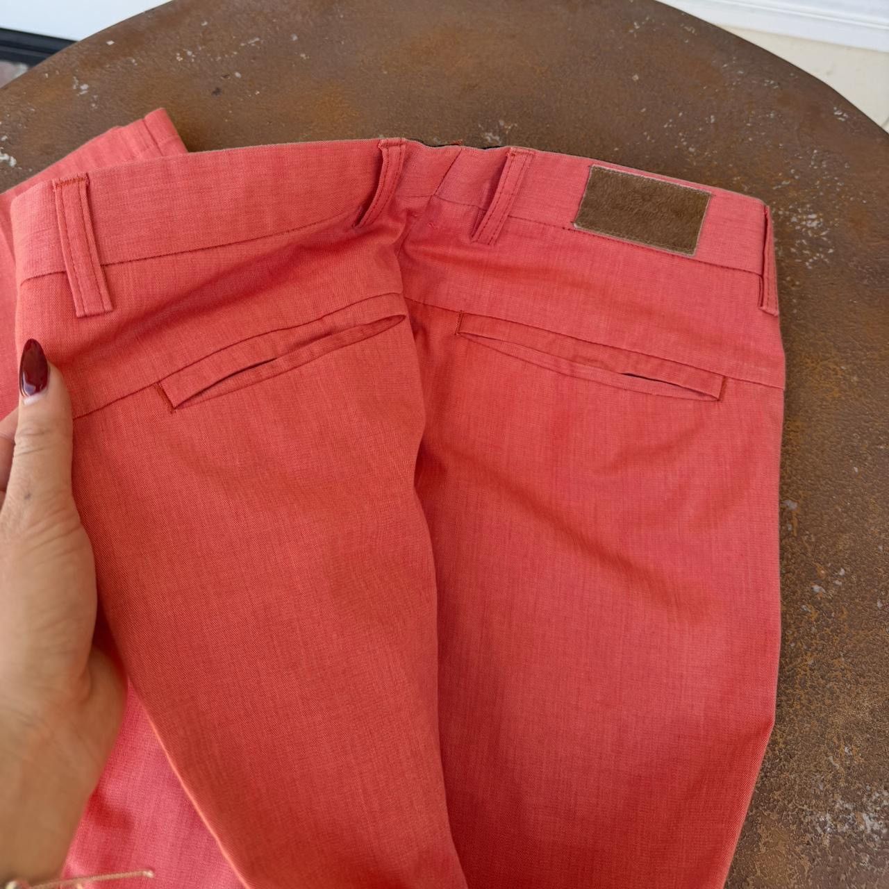 J.Crew Vtg retro one in a million Coral pink chino pant trouser Size US 33 - 5 Thumbnail