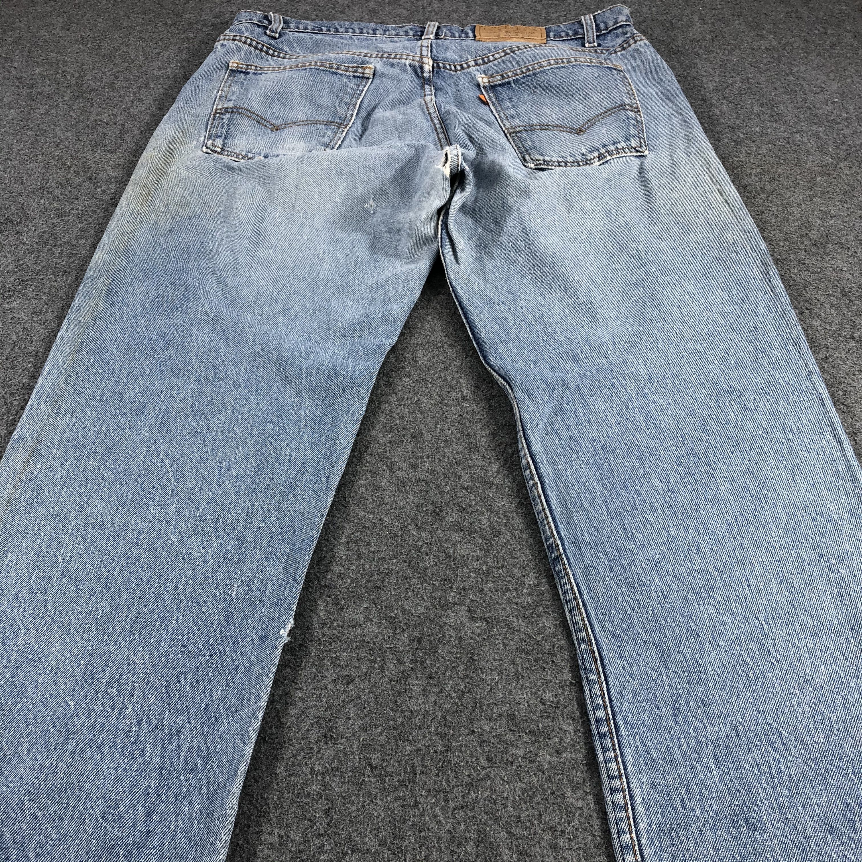 Levi's Vintage 80s Distress Levis Orange Tab Jeans-JM1109A Size US 37 - 4 Thumbnail