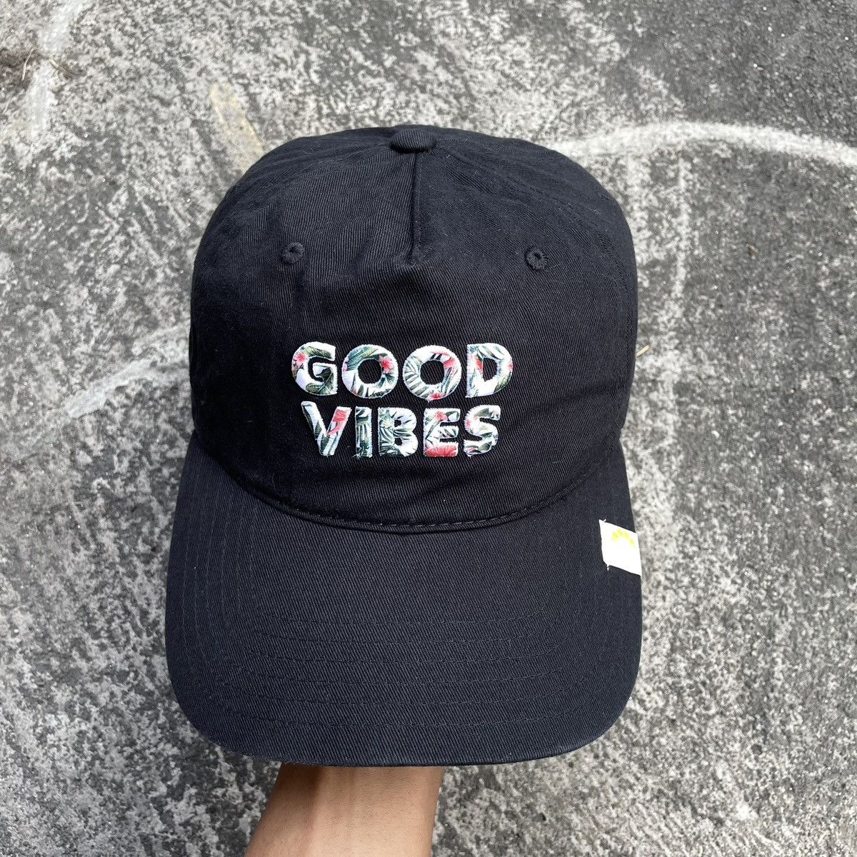 image of Aloha Wear x Black Good Vibes Comfortable Surfing Hat in Black, Men's