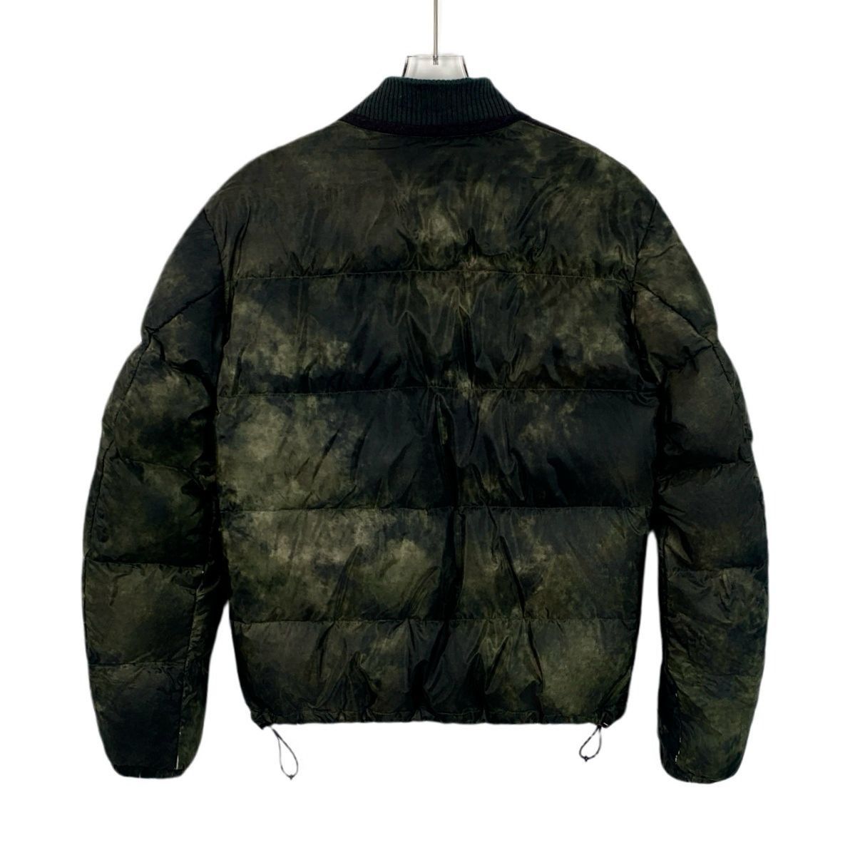 Bottega Veneta Bottega Veneta Green Tie-Dye Puffer Jacket With Ribbed Colla Size US M / EU 48-50 / 2 - 2 Thumbnail