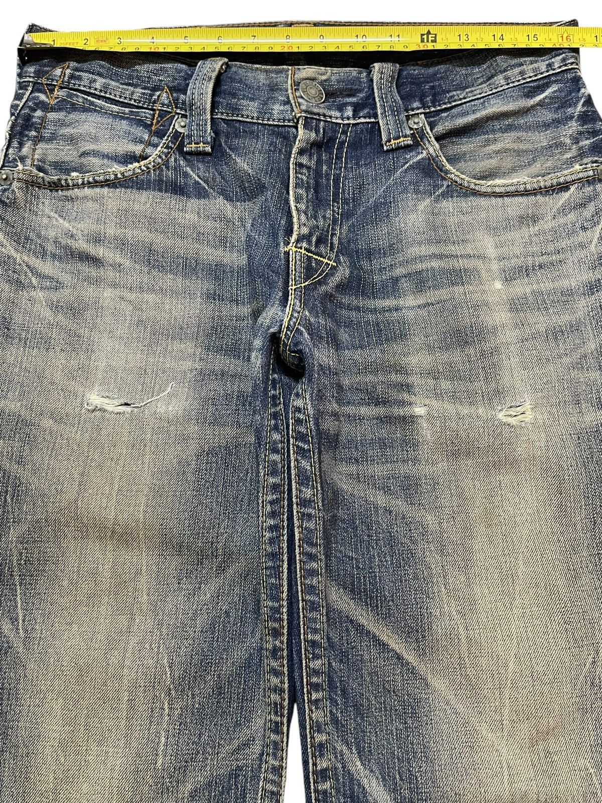 Levi's Vintage 90s Levis 502 Blue Thunder Wash Style Loose Jeans Size US 32 / EU 48 - 12 Thumbnail