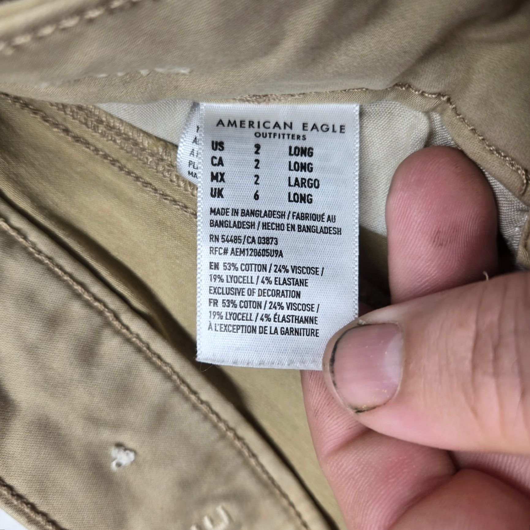 American Eagle Outfitters American Eagle Outfitters Jeggings Pants Women's Adult 2 Brown Skinny Stretch Size 26" / US 2 / IT 38 - 4 Thumbnail