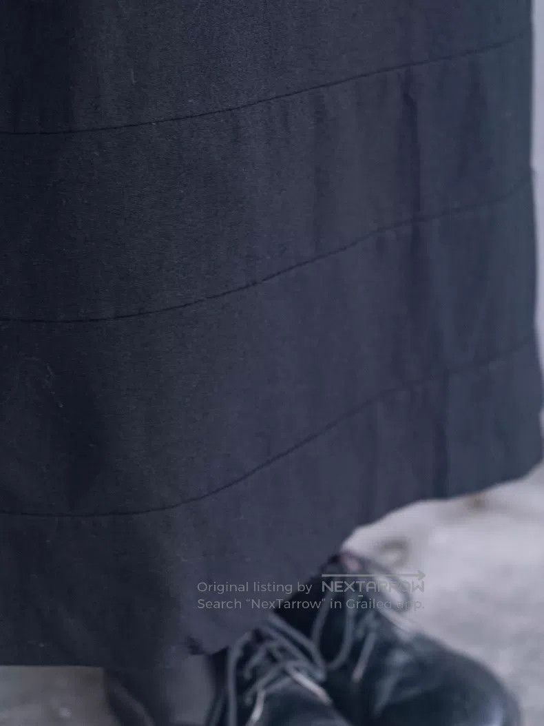 Comme des Garcons Comme Des Garcons size M Black woolen long skirt Size 23" - 4 Thumbnail