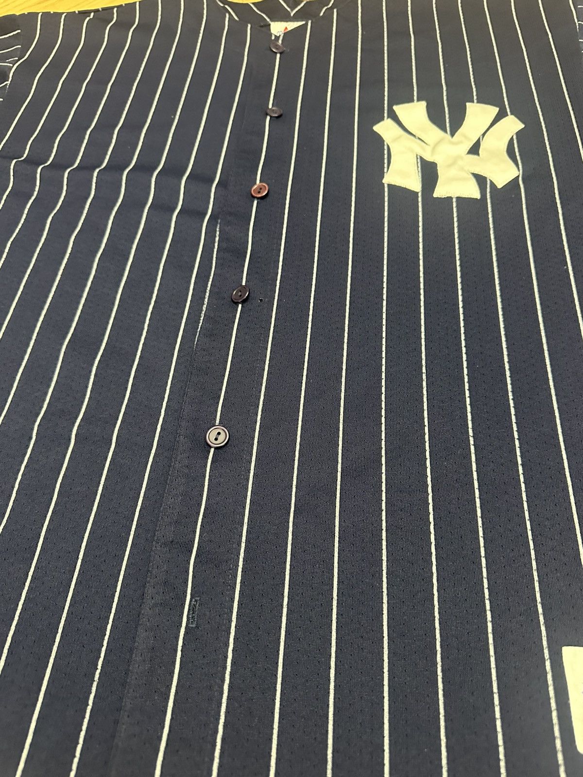Majestic vintage 1990s Majestic New York Yankees pinstripe Size US XXL / EU 58 / 5 - 5 Thumbnail