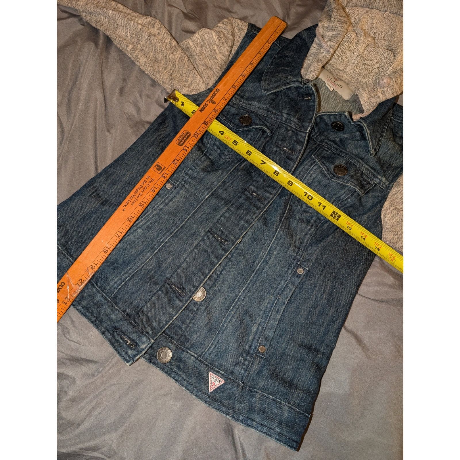 Guess Guess Jeans Denim Jacket Hoodie Sweater Hybrid Small Womens Size S / US 4 / IT 40 - 5 Thumbnail