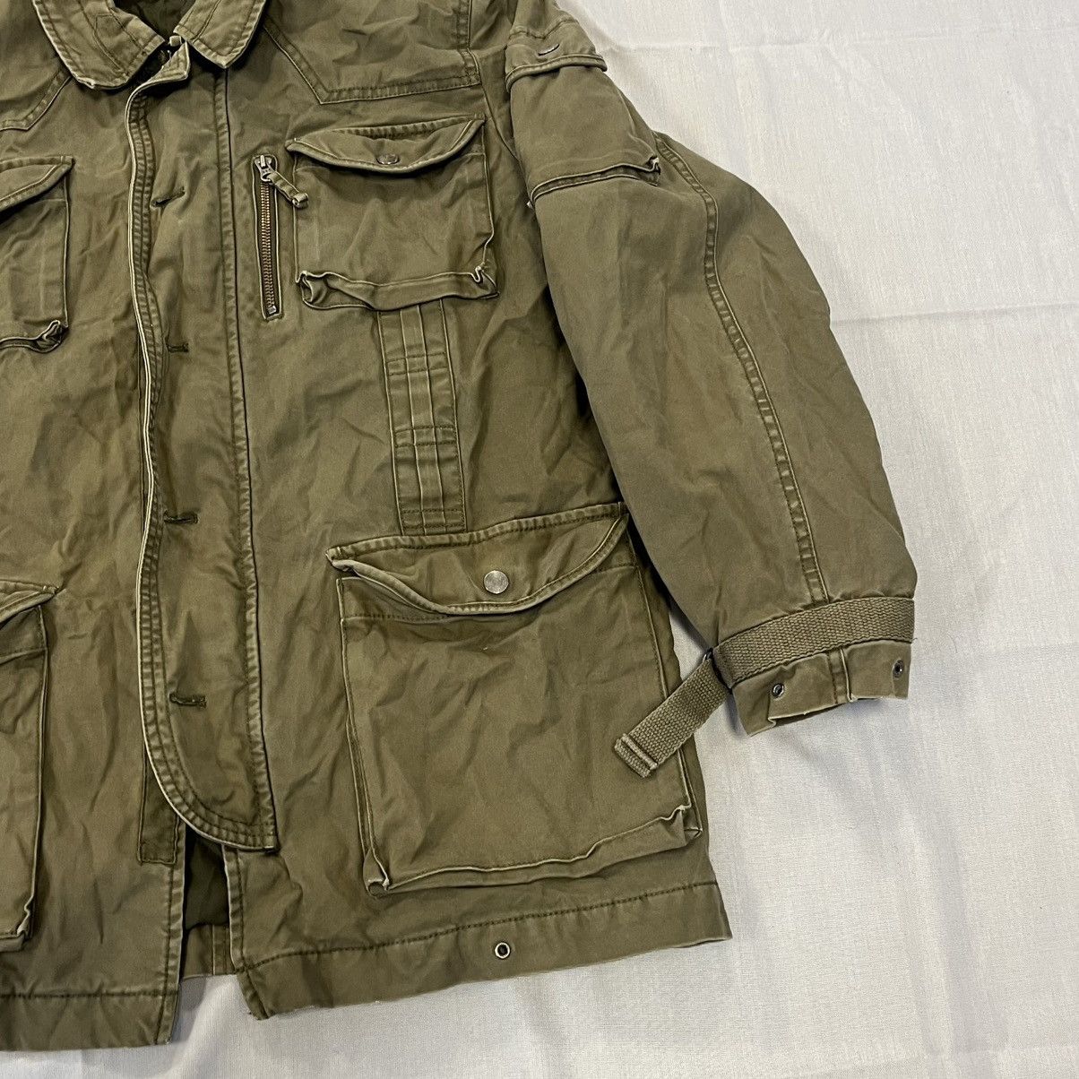 Gap Khaki green Gap military jacket multi pockets militaryjacket Size US S / EU 44-46 / 1 - 7 Thumbnail