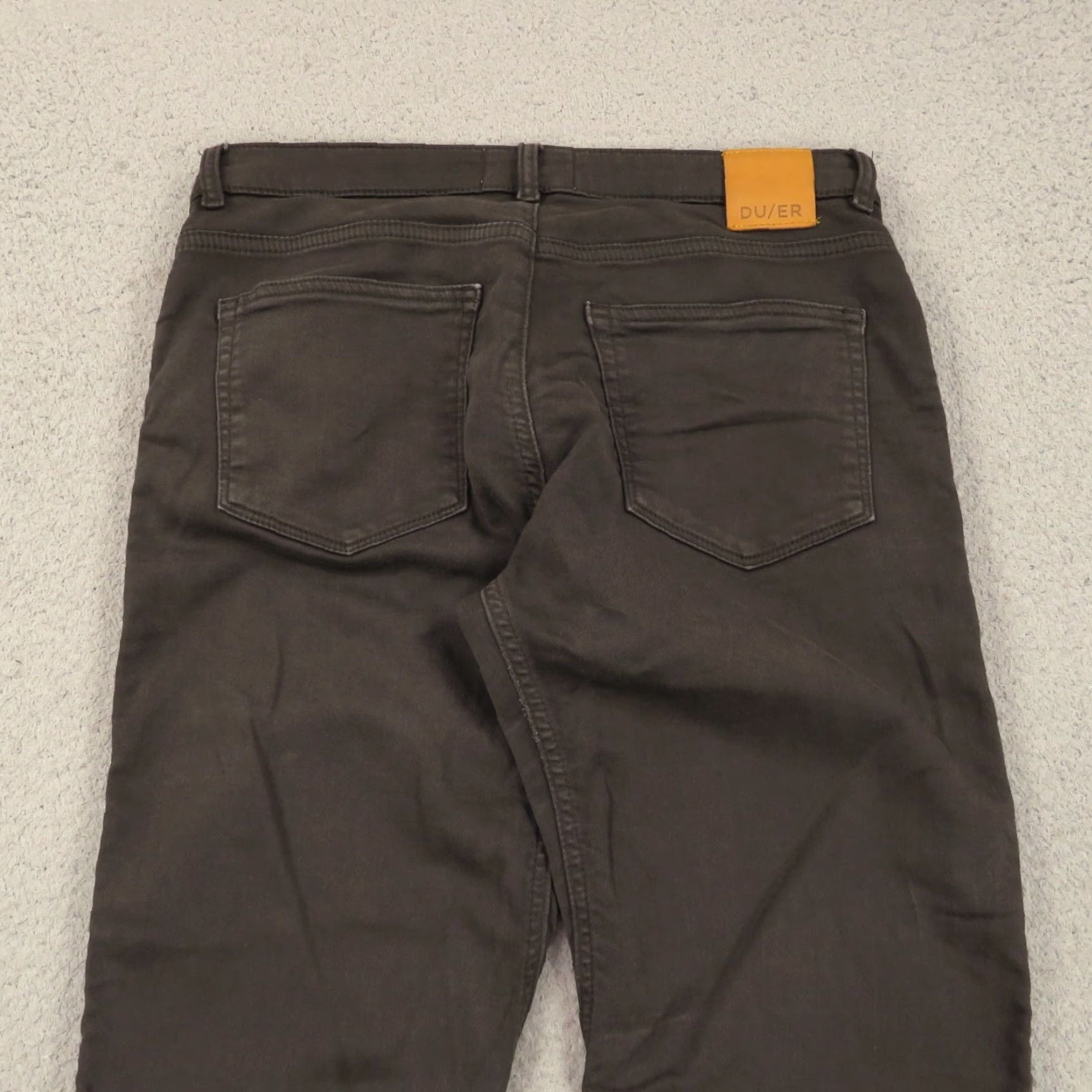 Vintage DU/ER Pants Womens Slim Straight 28x32 Travel Casual Workwear Size 28" / US 6 / IT 42 - 3 Thumbnail