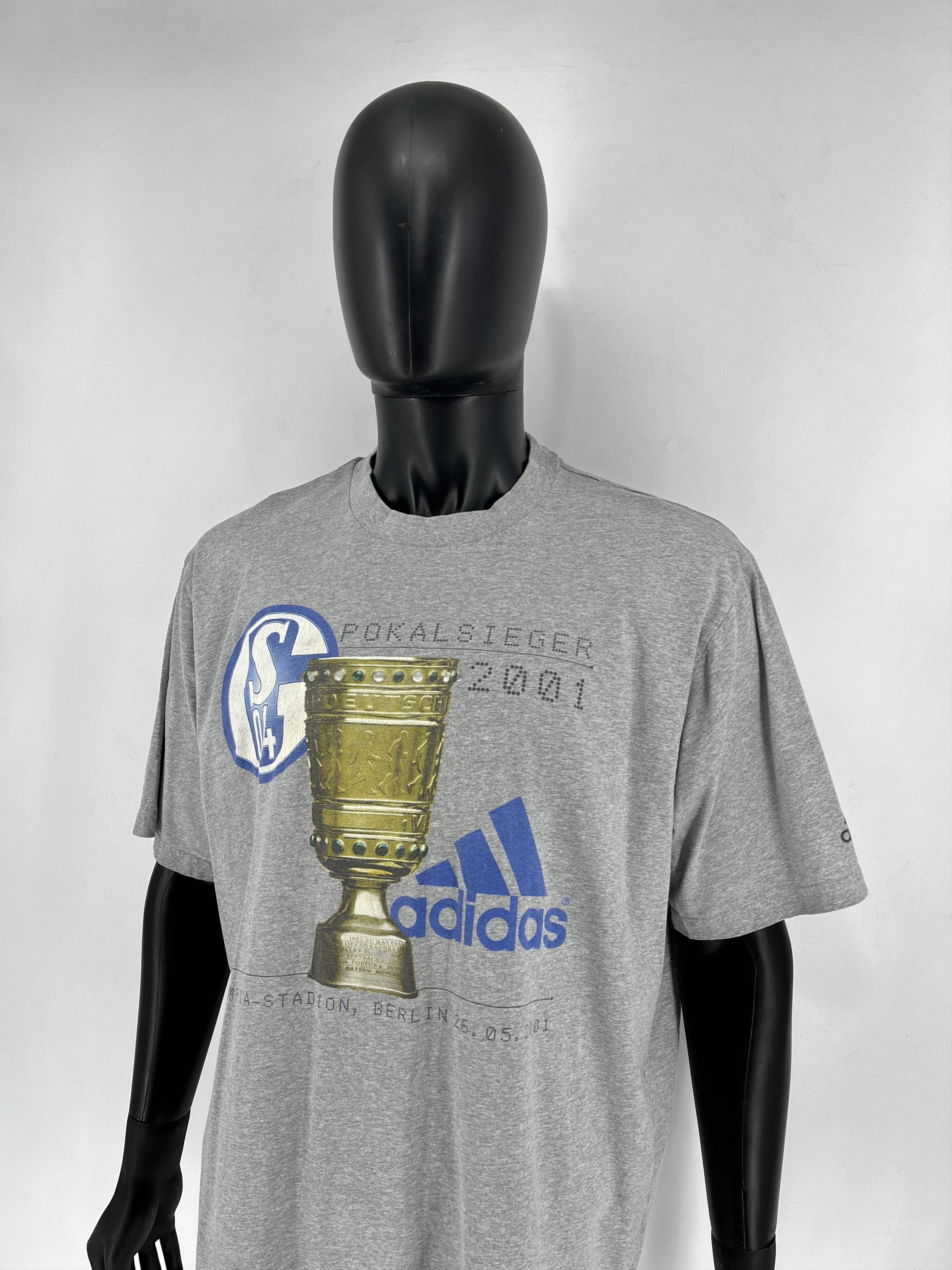 Adidas Adidas Schalke 04 Pokalsieger Cup Sieger Vintage T-shirt 00s Size US XL / EU 56 / 4 - 4 Thumbnail