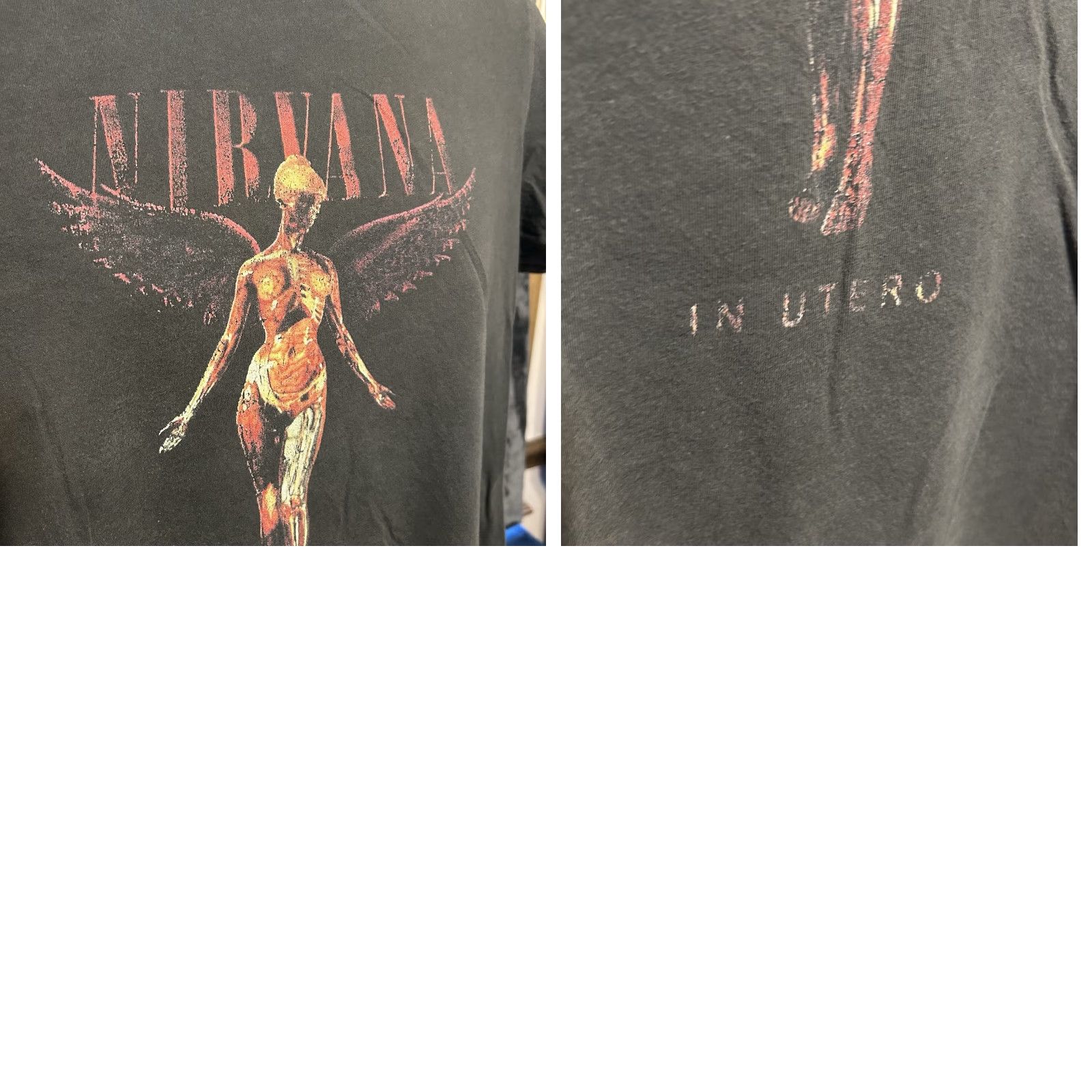 Vintage Nirvana In Utero Shirt Women XL Fits Medium Black Short Sleeve District Made Shirt Men? Size M / US 6-8 / IT 42-44 - 10 Thumbnail