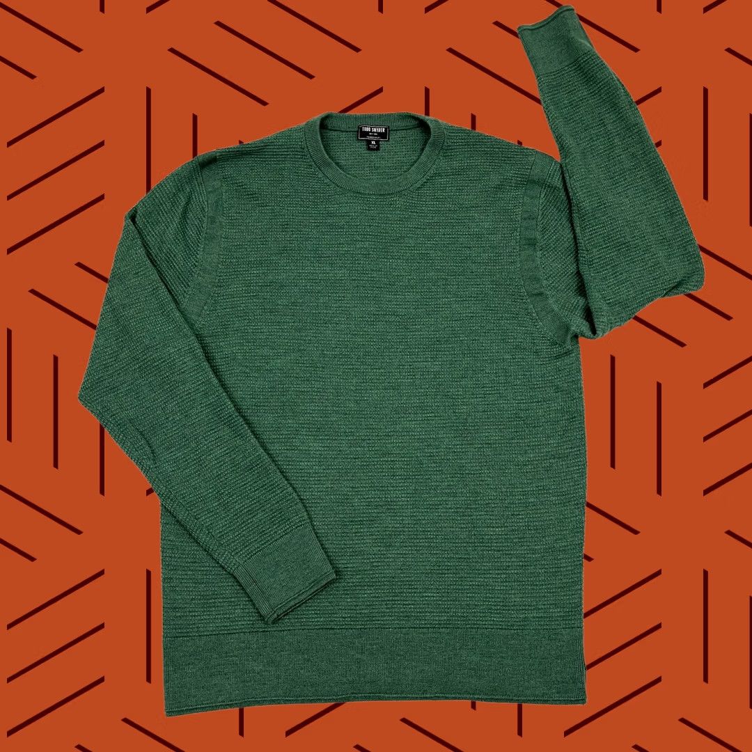 Todd Snyder Todd Snyder Merino Wool Sweater Mens M / L Green Waffle Knit Crew Smart Casual Shirt Pullover Broadway? Size US M / EU 48-50 / 2 - 1 Thumbnail