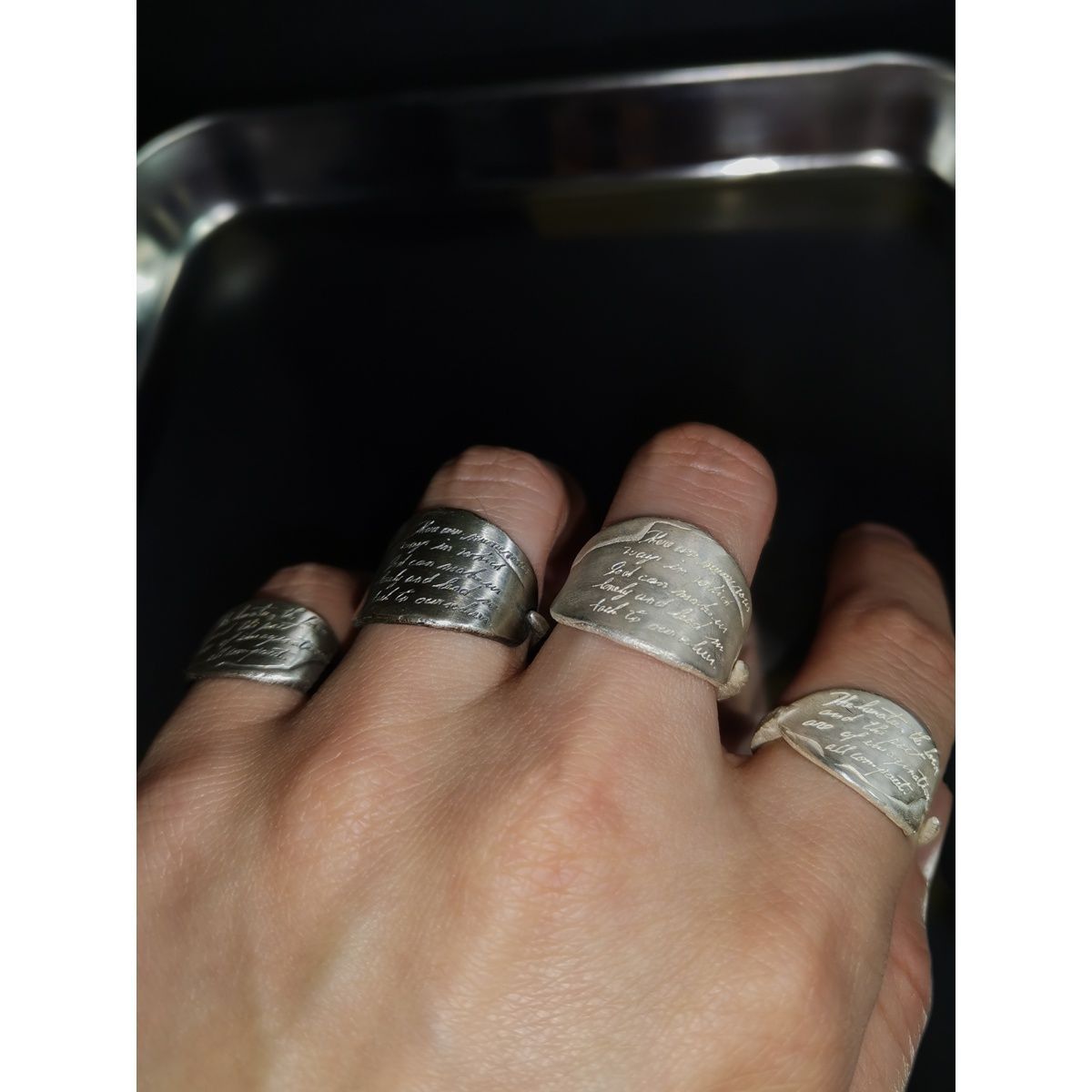 Jewelry New Trend Jewelry Rings Open Size Chrome Ring (Size 7-13) Size ONE SIZE - 1 Thumbnail