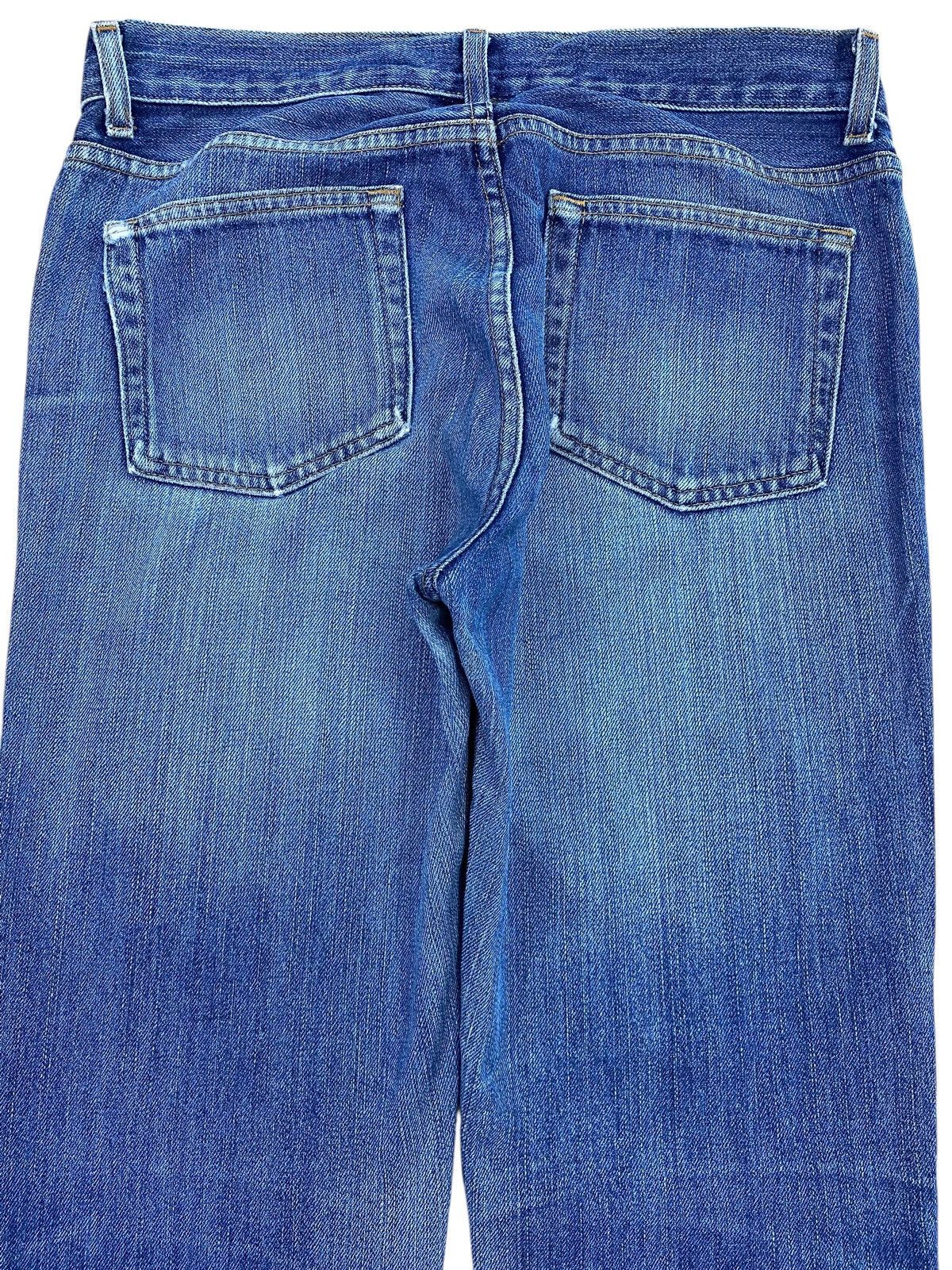 Gap GAP Faded Blue Wash Whiskered Style Boot Cut Jeans Size US 32 / EU 48 - 4 Thumbnail