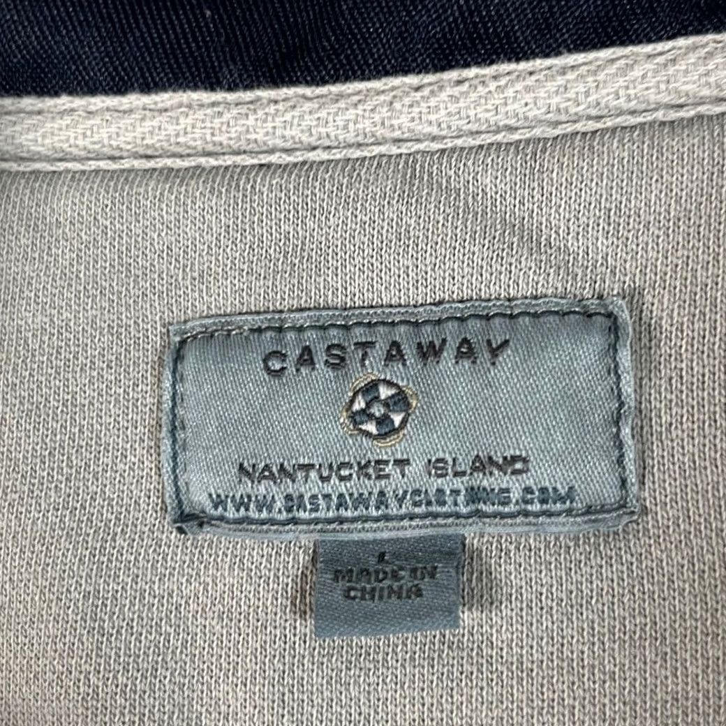Logo 7 Castaway Quarter Zip Pullover Sweater Gray L Mens Size US L / EU 52-54 / 3 - 3 Thumbnail