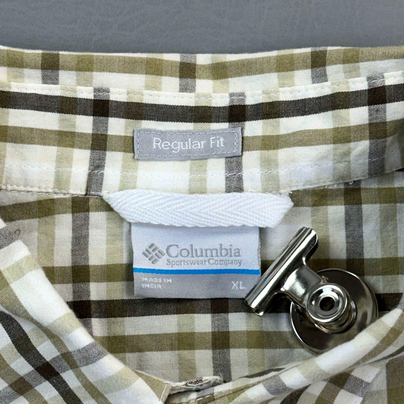 Vintage Columbia Rapid Rivers II Shirt Mens XL Green Plaid Short Sleeve Hiking Outdoor Jacket Style Button-Down Shirt Size US XL / EU 56 / 4 - 3 Thumbnail