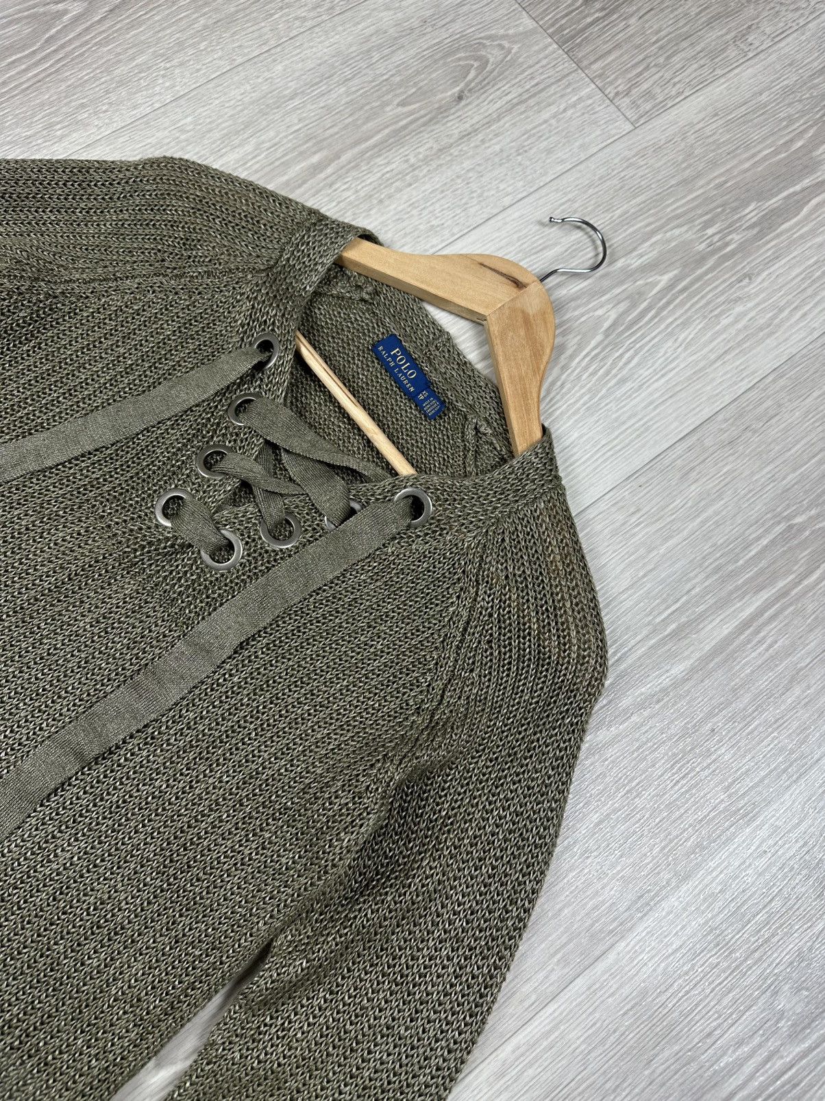Polo Ralph Lauren Polo Ralph Lauren Linen Lace-Up Women's Sweater Size XS Size XS / US 0-2 / IT 36-38 - 2 Thumbnail