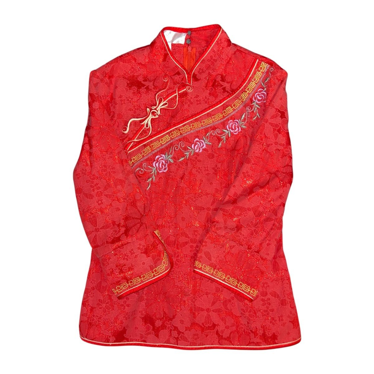 Japanese Brand × Vintage Y2K Kimono Asian Blouse Button Up Jacket chinese japan shirt Size M / US 6-8 / IT 42-44 - 3 Thumbnail