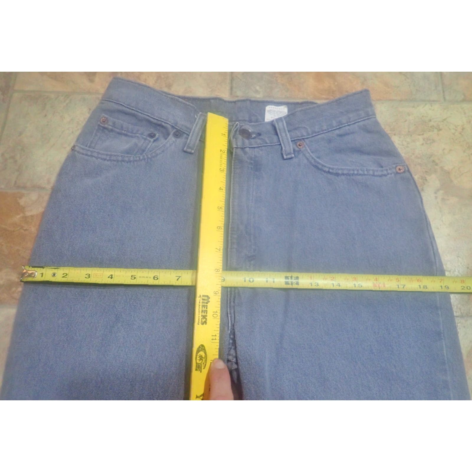 Levi's VINTAGE Levi's Jeans 90s Gray High Rise Jeans 29" Waist 30" Inseam 11M 1993 USA Made Levi's 500 Series Mom Style Womens Jeans Size 32" / US 10 / IT 46 - 7 Thumbnail