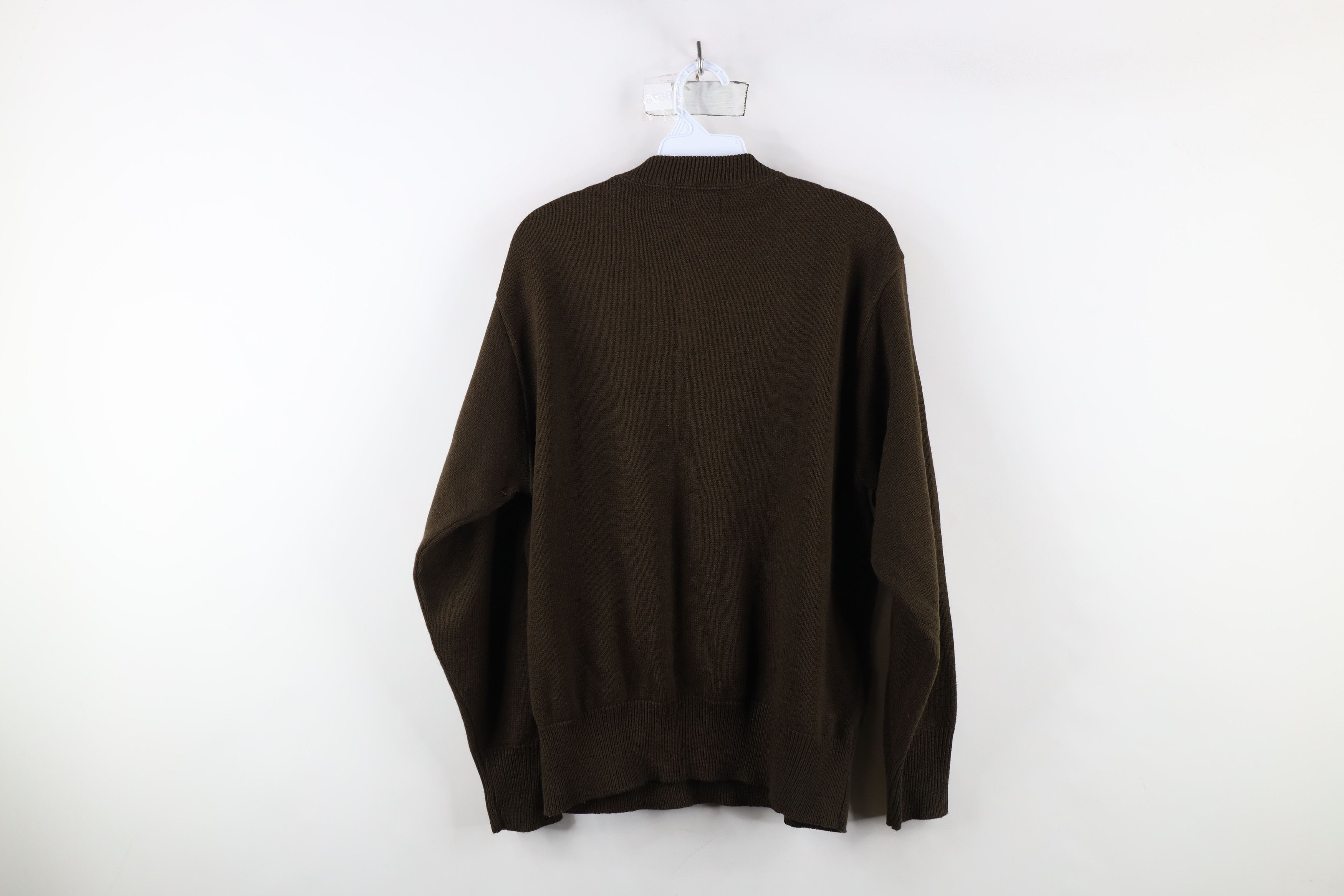 Vintage Vintage 90s Streetwear Shooting Knit Pullover Henley Sweater Size US XL / EU 56 / 4 - 12 Thumbnail