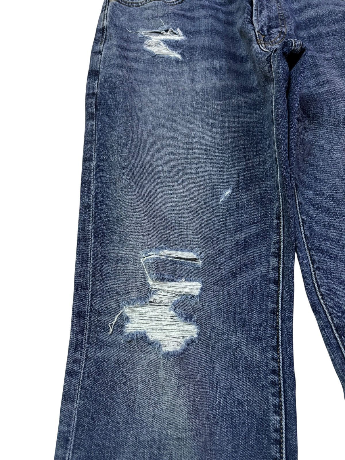 Abercrombie & Fitch Vtg Abercrombie & Fitch Distressed Patchwork Jeans Size US 34 / EU 50 - 4 Thumbnail