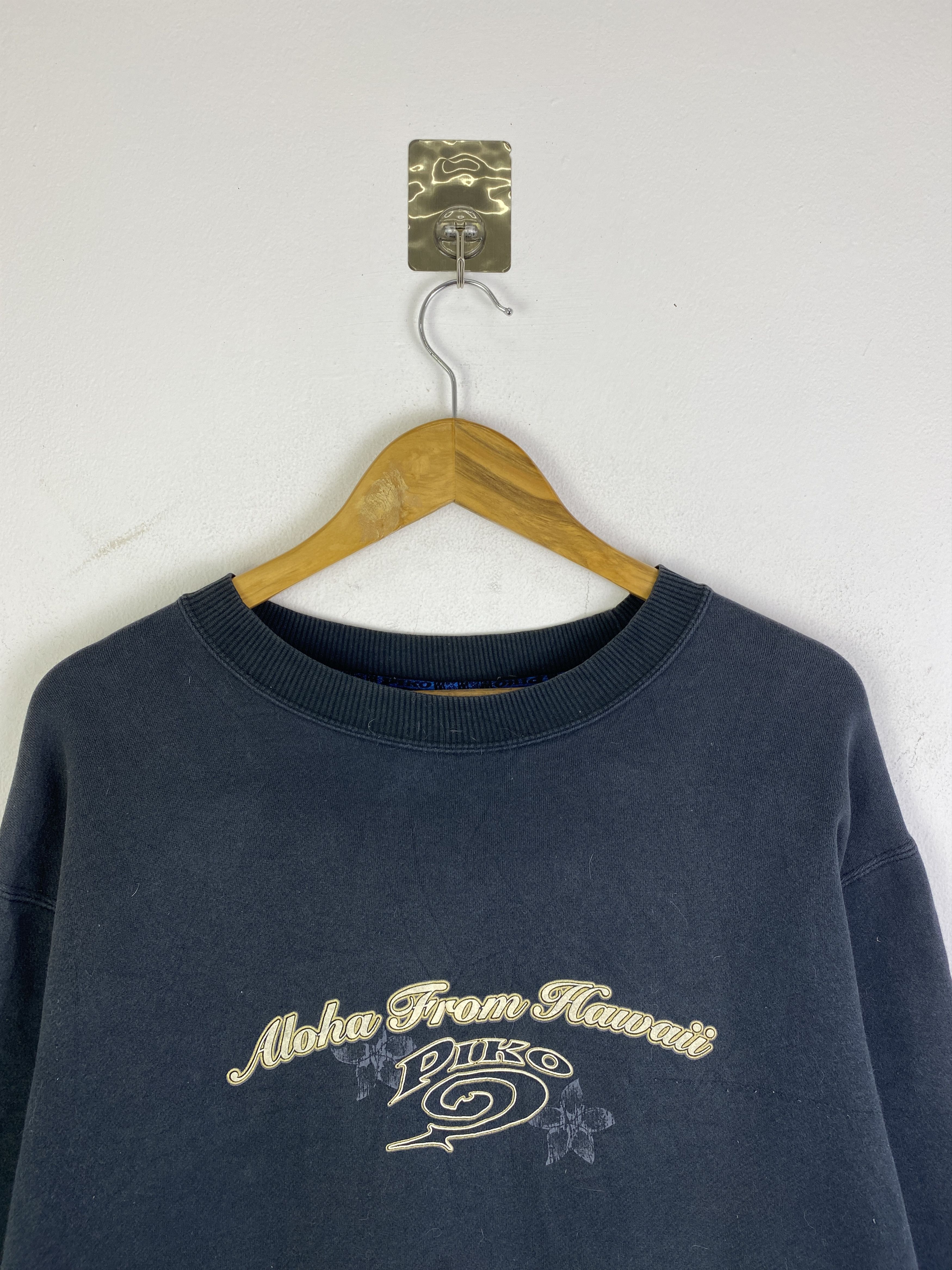 Vintage Vintage Piko Hawaii Backhit Wording Sweatshirt SH0307 Size US XL / EU 56 / 4 - 4 Thumbnail