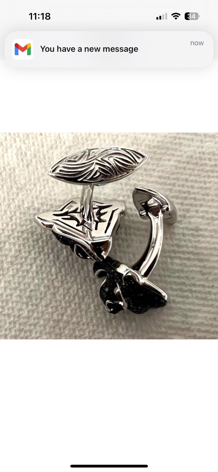 Stephen Webster Stephen Webster Gold 750 Ruby Sapphire Gargoryle Cufflinks Size ONE SIZE - 9 Thumbnail