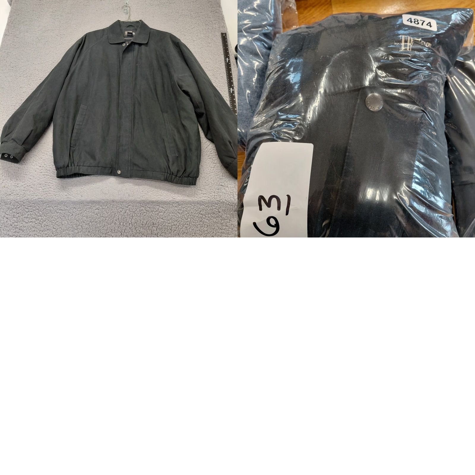 Vintage Trust USA Coat Jacket Mens 2XL Black Soft Shell Overcoat Quilted Lined Warm Size US XXL / EU 58 / 5 - 10 Thumbnail