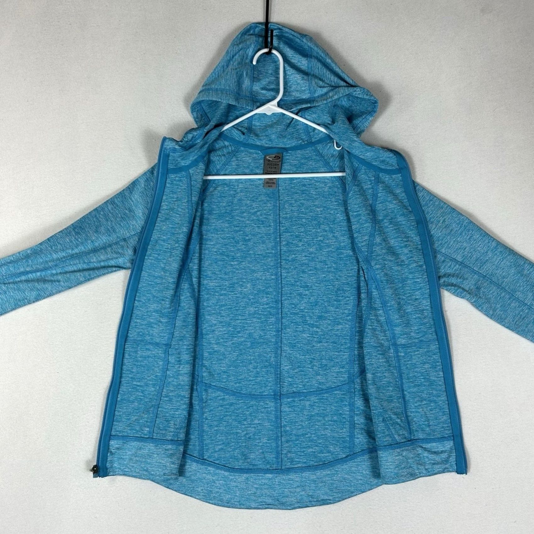 Champion Champion Hoodie Womens XS Full Zip Blue Long Sleeve Jacket Size XS / US 0-2 / IT 36-38 - 5 Thumbnail