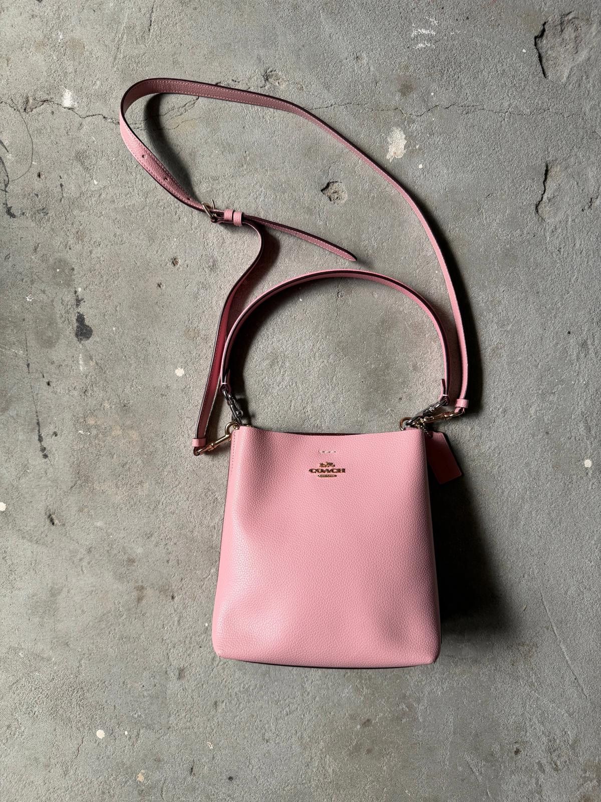 Coach Coach 2Way Leather Small Town Bucket Bag Bubblegum Size ONE SIZE - 1 Thumbnail