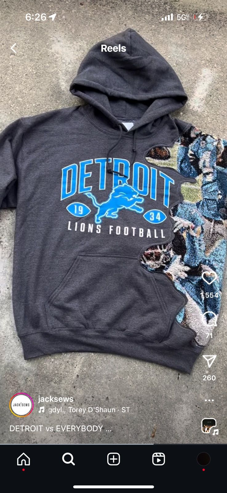 NFL Detroit Lions Hoodie Size US M / EU 48-50 / 2 - 6 Thumbnail